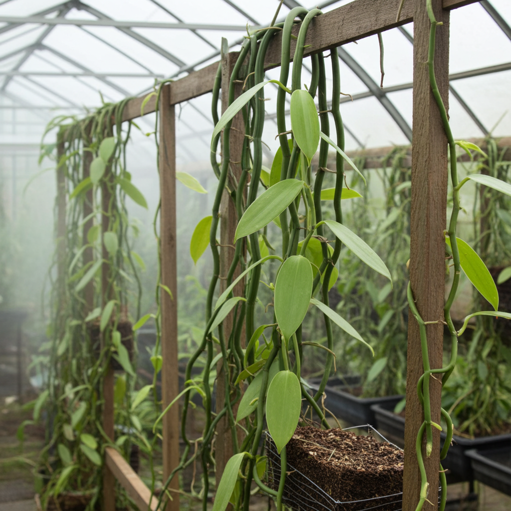 Vanilla farm for planting